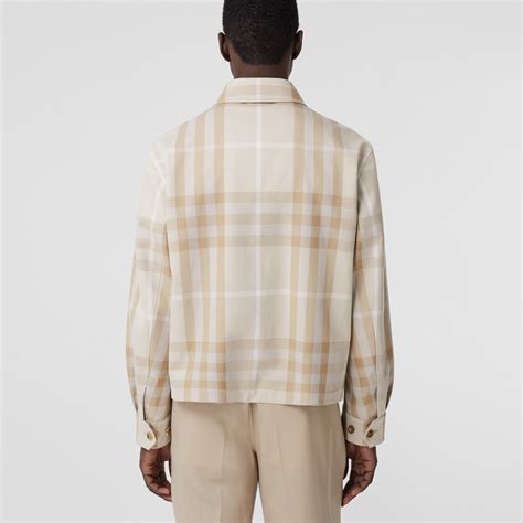 Burberry reversible check cotton jacket